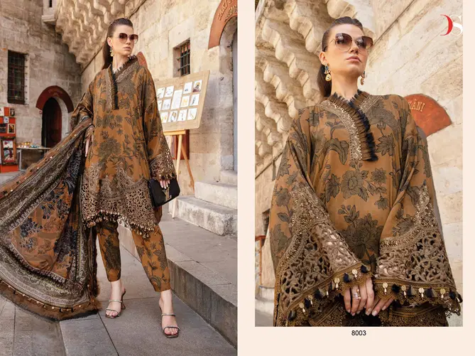 Maria B MPrint 24 Vol 4 By Deepsy Cotton Embroidery Patch Pakistani Suits Wholesale Online
